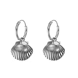Silver earrings Silver 925 Shell