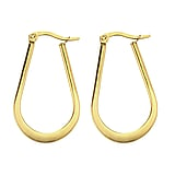 Fashion dangle earrings Surgical Steel 316L PVD-coating (gold color)