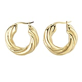 Fashion dangle earrings Surgical Steel 316L PVD-coating (gold color) Eternal Loop Eternity