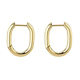 Fashion dangle earrings Surgical Steel 316L PVD-coating (gold color)