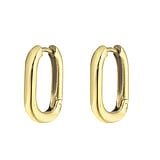 Fashion dangle earrings PVD-coating (gold color)