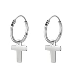 Silver earrings Silver 925 Cross