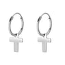Silver earrings Silver 925 Cross