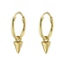 Silver earrings Silver 925 PVD-coating (gold color)