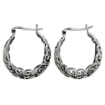 Hoops out of Silver 925. Width:27mm. Weight:8,8g.