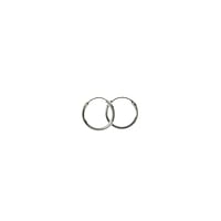 Boucles d'oreilles pour des enfants en Argent 925. Coupe transversale :2mm.