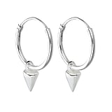 Silver earrings Silver 925 Triangle