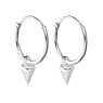 Silver earrings Silver 925 Triangle