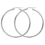 Stainless steel hoop earrings Stainless Steel