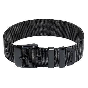 Roestvrij staal armband Staal PVD laag (zwart)