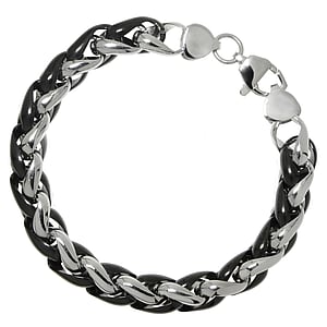 Armband Staal PVD laag (zwart)