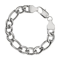 Bracciale in acciaio inossidabile Larghezza:12mm. piatto. brillante.