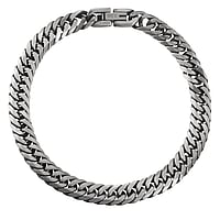 Bracelet en Acier inoxydable. Largeur:7,5mm. Longueur:21cm. Poli mat.