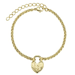 Bracelet Stainless Steel Gold-plated Heart Love Flower Lock