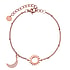 Bracelet Acier inoxydable Revêtement PVD (couleur or) Cristal Lune Demi_lune