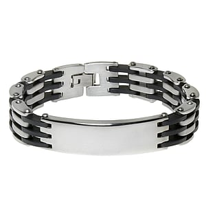 Bracciale Acciaio inox PVC