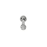 Piercing orecchio Metallo chirurgico 316L Argento 925