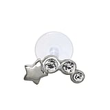 Ear piercing Silver 925 Crystal Bioplast Star