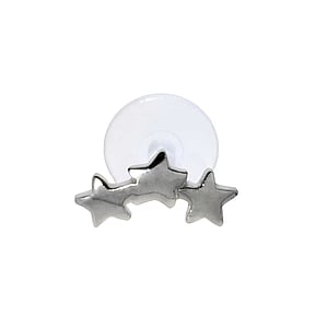 Piercing orecchio Argento 925 Bioplast Stella