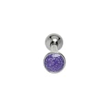 Ear piercing Surgical Steel 316L silver-plated brass Enamel