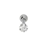 Ear piercing Surgical Steel 316L zirconia Flower