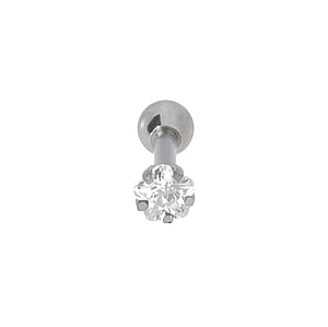 Ohrpiercing Chirurgenstahl 316L Zirkonia Blume