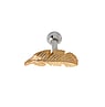 Ear piercing Surgical Steel 316L Gold-plated silver-plated brass Feather