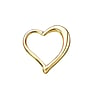 Ohrpiercing Chirurgenstahl 316L PVD Beschichtung (goldfarbig) Herz Liebe Heartilage