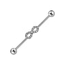 Piercing industriale Zircone Metallo chirurgico 316L Eterno Eterna Passante