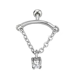 Paula & FRITZ Piercing Nombril Main De Fatma Acier Chirurgical 316L Plaqué Or 14 Carats