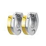 Hoops Surgical Steel 316L PVD-coating (gold color) Stripes Grooves Rills