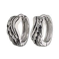 Hoops out of Surgical Steel 316L. Diameter:14mm. Width:5,5mm.  Wings