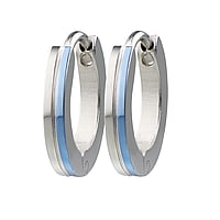 Hoops out of Surgical Steel 316L. Diameter:13mm. Width:2mm. Shiny.  Stripes Grooves Rills Lines