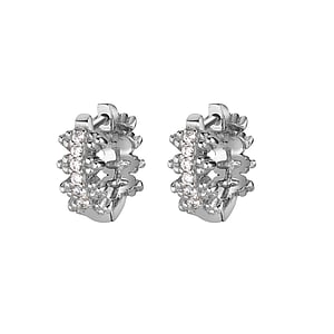 Fashion dangle earrings Surgical Steel 316L Crystal