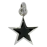 Colgante de acero inoxidable Acero fino Revestimiento PVD (negro) Estrella