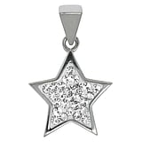 Pendentif en acier Acier inoxydable Cristal toile