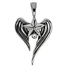 Stainless steel pendant Stainless Steel Crystal Star Wings