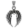 Stainless steel pendant Stainless Steel Crystal Wings