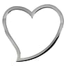 Pendentif en acier Acier inoxydable Coeur Amour