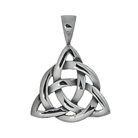 Stainless steel pendant Width:20mm. Eyelet's transverse diameter:3,5mm. Eyelet's longitudinal diameter:5,4mm. Shiny.  Tribal pattern Eternal Loop Eternity Everlasting Braided Intertwined 8