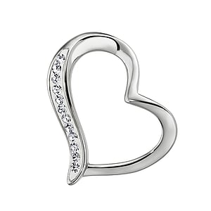 Stainless steel pendant Stainless Steel Crystal Heart Love