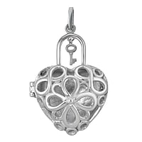 Ciondolo in acciaio inox Larghezza:24mm. Diametro d'ochiello trasversale:3,1mm. Diametro d'ochiello longitudinale:5,6mm.  Cuore Amore Chiave Fiore Foglia Disegno floreale Eterno Eterna Passante Infinto Eternit Infinit Immensit Intrecciato Tortuoso 8