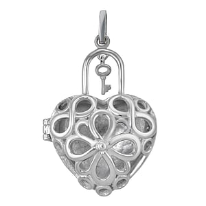 Stainless steel pendant Stainless Steel Heart Love Key Flower Leaf Plant_pattern Eternal Loop Eternity