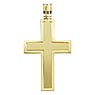 Stainless steel pendant Stainless Steel PVD-coating (gold color) Cross