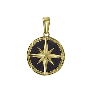 Stainless steel pendant Stainless Steel Epoxy PVD-coating (gold color) Anchor rope ship