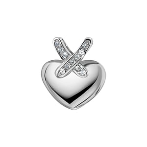 Stainless steel pendant Stainless Steel Crystal Heart Love