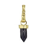 Stone pendant Stainless Steel Gold-plated Blue Sandstone