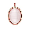 Stainless steel pendant Stainless Steel PVD-coating (gold color) Glass