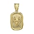 Pendente Acciaio inox Dorato Cane Lupo Grande gatto Tigre