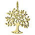 Pendente Acciaio inox Dorato Albero Albero_della_vita